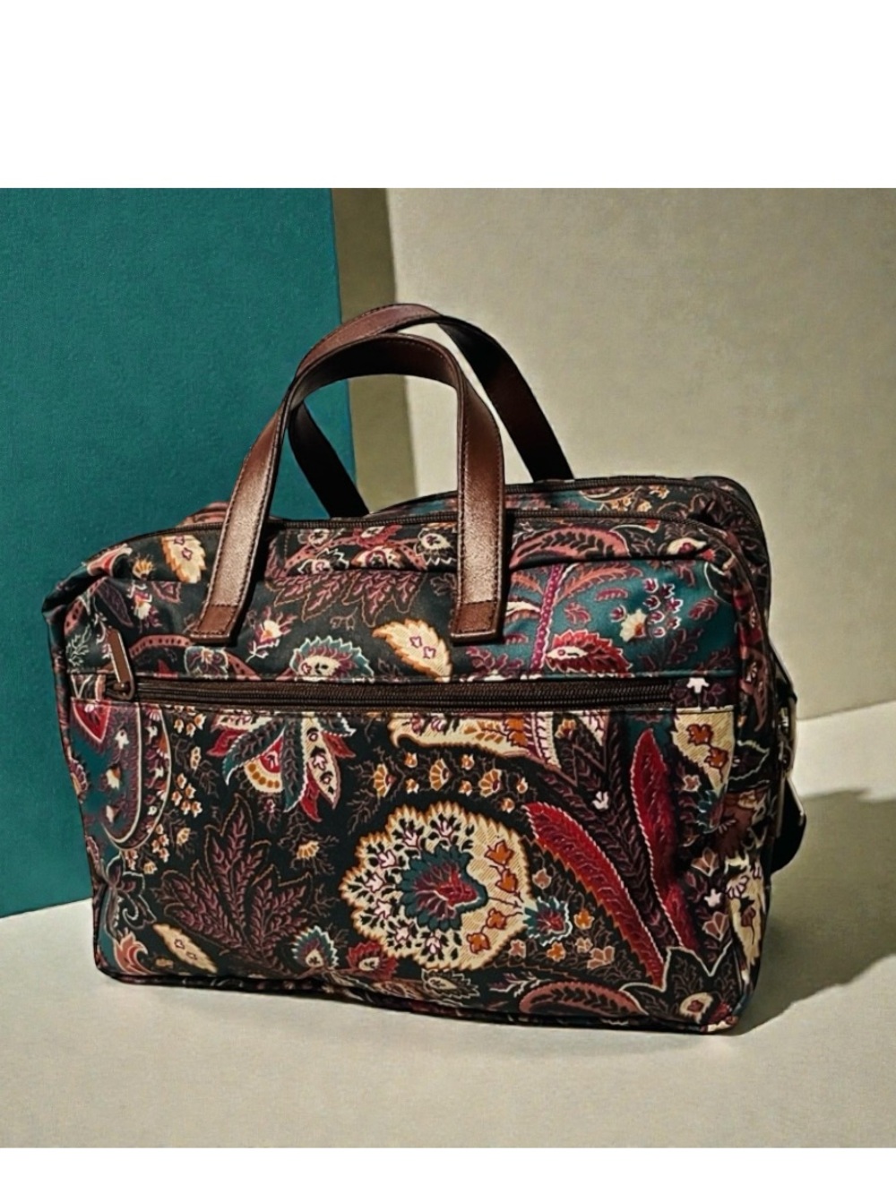 Etro Paisley Nylon Crossbody/Messenger Bag - Picture 7 of 11
